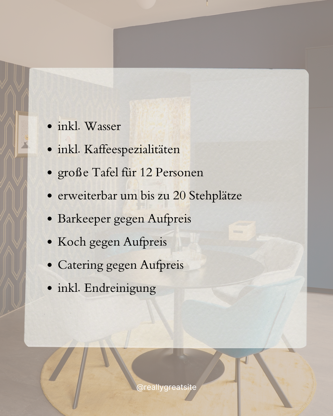 Dein Event. Deine Gäste. Deine Showküche.